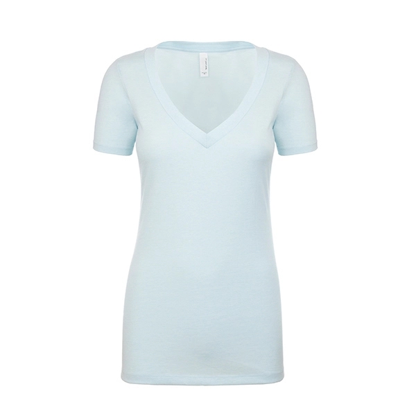 Women's CVC Deep V-Neck - Women's CVC Deep V-Neck - Image 9 of 32
