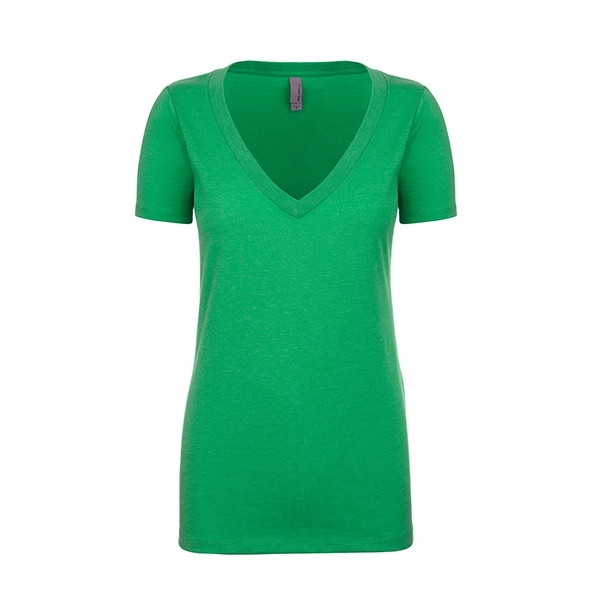 Women's CVC Deep V-Neck - Women's CVC Deep V-Neck - Image 10 of 32