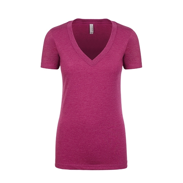 Women's CVC Deep V-Neck - Women's CVC Deep V-Neck - Image 12 of 32