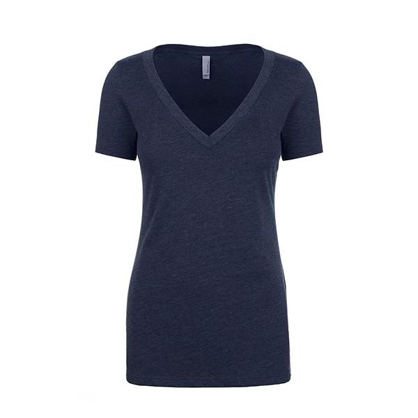 Women's CVC Deep V-Neck - Women's CVC Deep V-Neck - Image 13 of 32