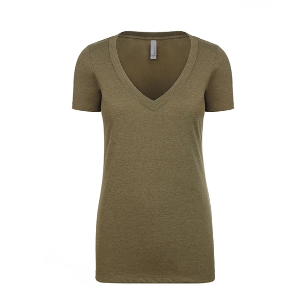 Women's CVC Deep V-Neck - Women's CVC Deep V-Neck - Image 14 of 32