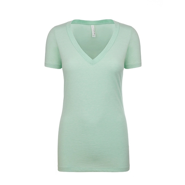 Women's CVC Deep V-Neck - Women's CVC Deep V-Neck - Image 15 of 32