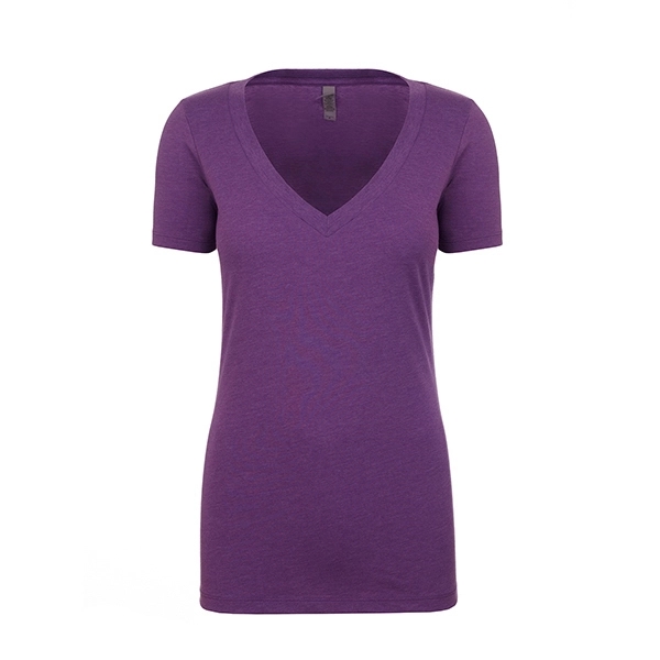 Women's CVC Deep V-Neck - Women's CVC Deep V-Neck - Image 18 of 32