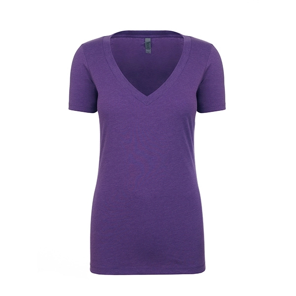 Women's CVC Deep V-Neck - Women's CVC Deep V-Neck - Image 19 of 32