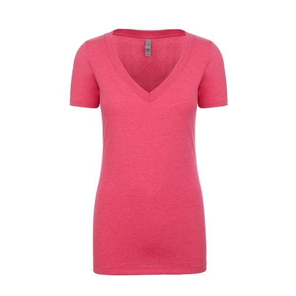 Women's CVC Deep V-Neck - Women's CVC Deep V-Neck - Image 20 of 32