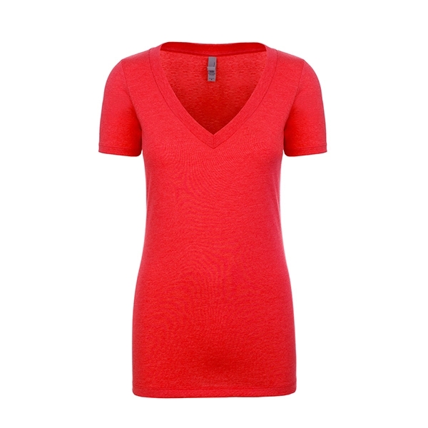 Women's CVC Deep V-Neck - Women's CVC Deep V-Neck - Image 21 of 32