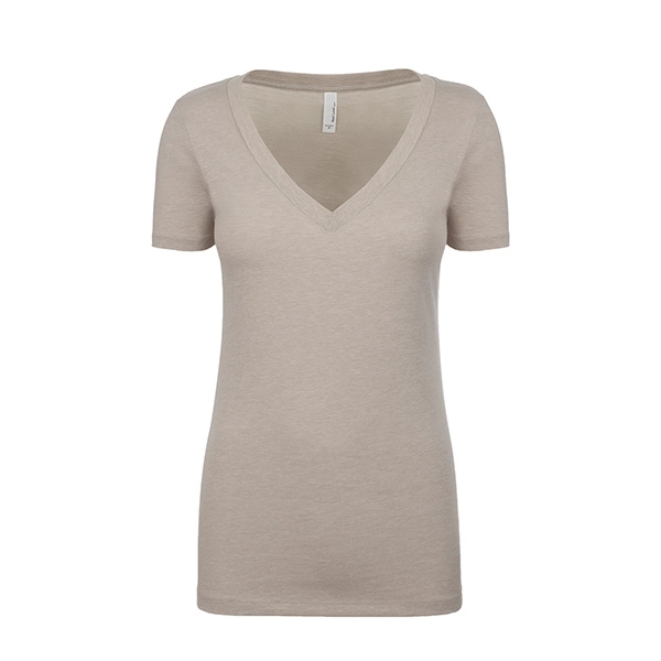 Women's CVC Deep V-Neck - Women's CVC Deep V-Neck - Image 23 of 32