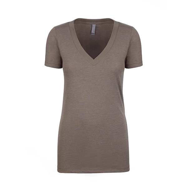 Women's CVC Deep V-Neck - Women's CVC Deep V-Neck - Image 25 of 32