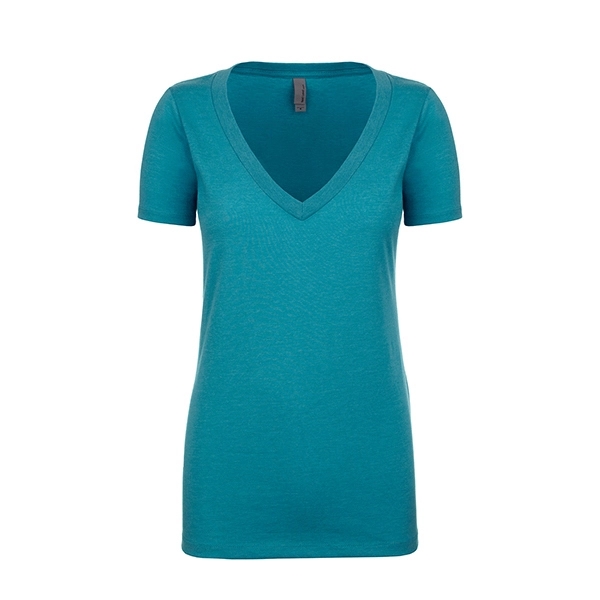 Women's CVC Deep V-Neck - Women's CVC Deep V-Neck - Image 27 of 32