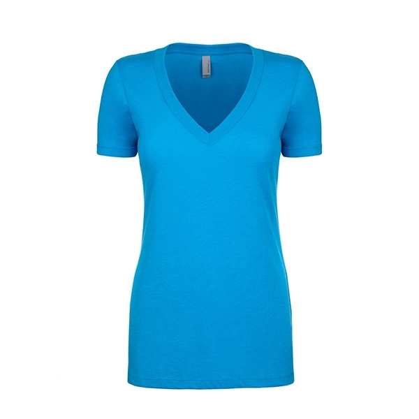 Women's CVC Deep V-Neck - Women's CVC Deep V-Neck - Image 28 of 32