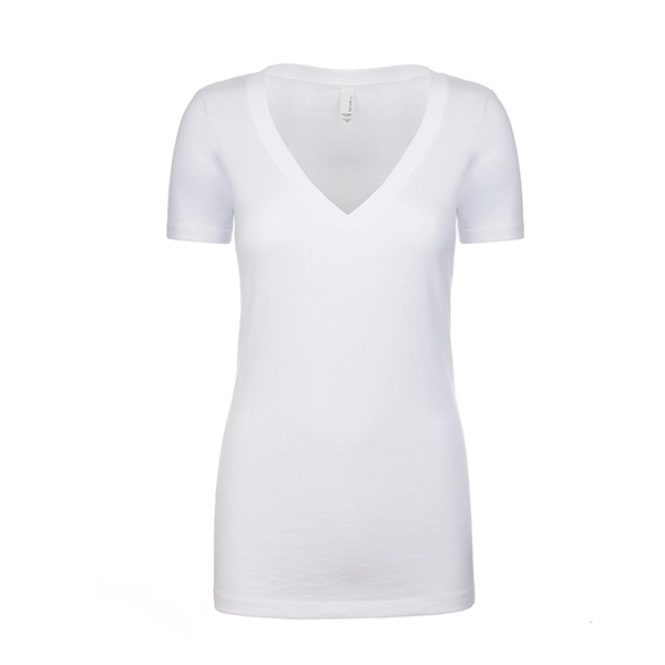 Women's CVC Deep V-Neck - Women's CVC Deep V-Neck - Image 30 of 32