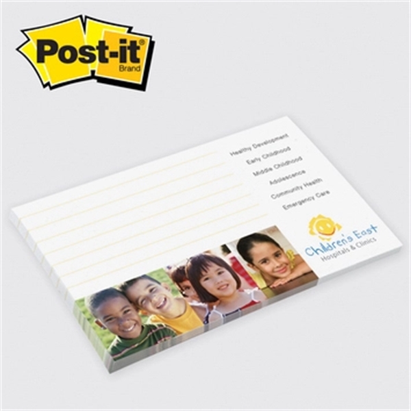Post-it® Custom Printed Super Sticky Notepad - 3" x 5" - Post-it® Custom Printed Super Sticky Notepad - 3" x 5" - Image 0 of 2