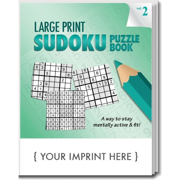 Large Print Sudoku Puzzle Book - Volume 2 - Large Print Sudoku Puzzle Book - Volume 2 - Image 0 of 3