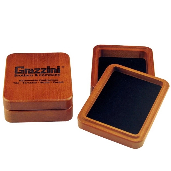 Wood Single Deck Playing Card Box - Wood Single Deck Playing Card Box - Image 1 of 2