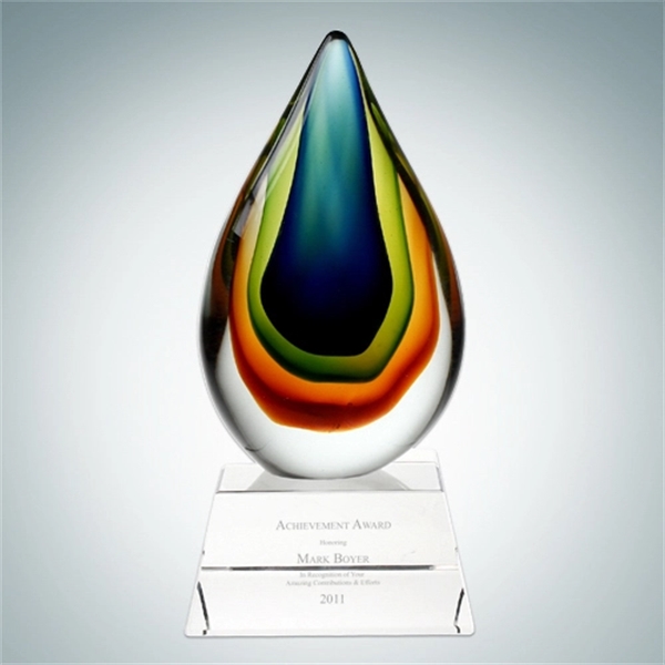 Art Glass Teardrop Award