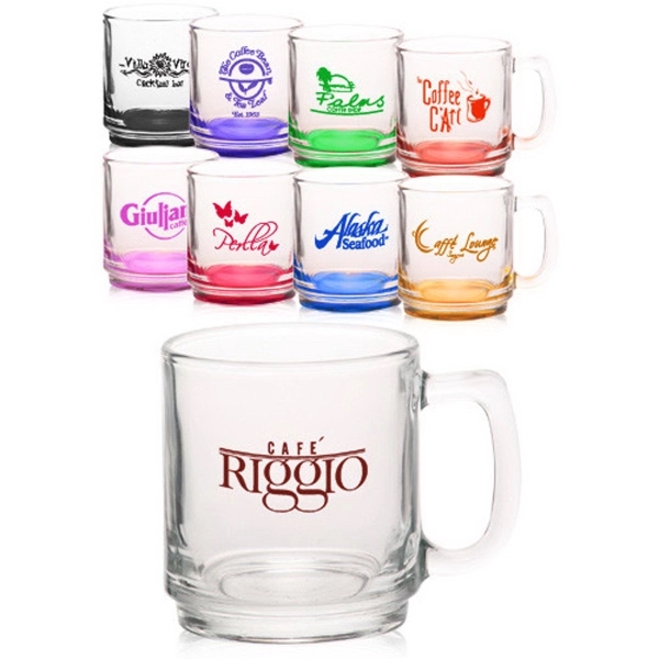 9 oz. Glass Coffee Mugs - 9 oz. Glass Coffee Mugs - Image 0 of 13