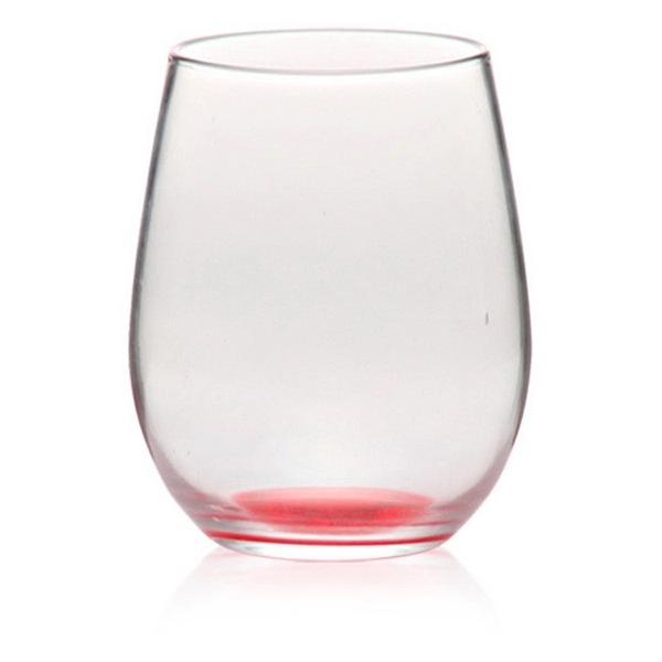 Libbey Stemless Wine Glasses, 17 oz, Clear, White Wine Glasses