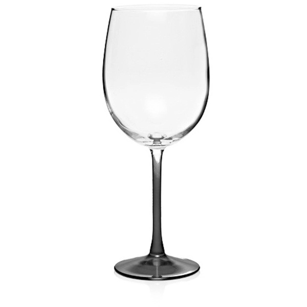 DISCOUNT PROMOS 10 ARC Cachet White Wine Glasses Set, 19 oz. - Customizable  Text, Logo - Barware, Sturdy, Vibrant - Black