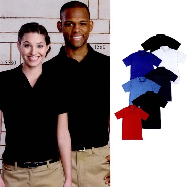 Ladies Performance Short Sleeve Flat Knit Polo - Ladies Performance Short Sleeve Flat Knit Polo - Image 0 of 0
