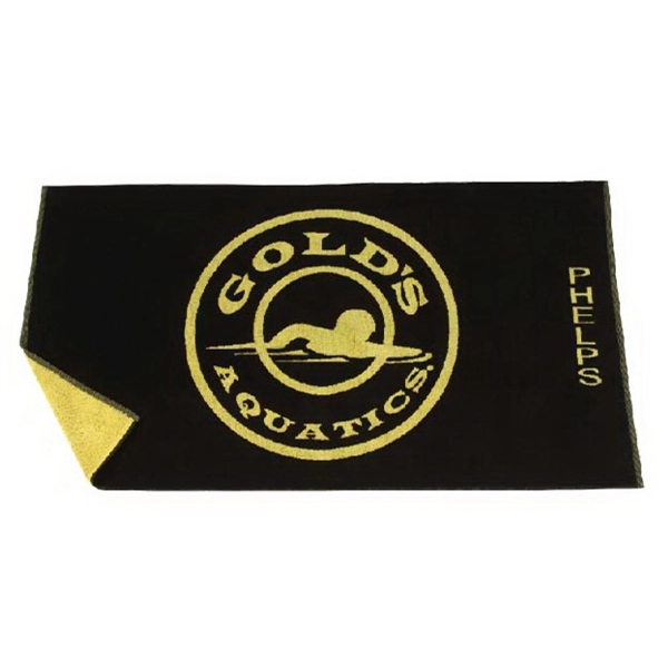 34 x 60, 21 lb., Custom Woven Beach Towel - 34 x 60, 21 lb., Custom Woven Beach Towel - Image 2 of 2