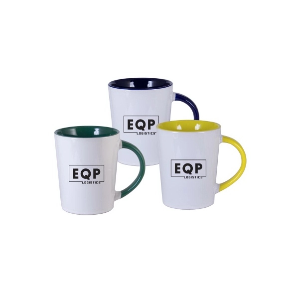 12 oz Glossy White Mug with Glossy Color Interior - 12 oz Glossy White Mug with Glossy Color Interior - Image 0 of 0