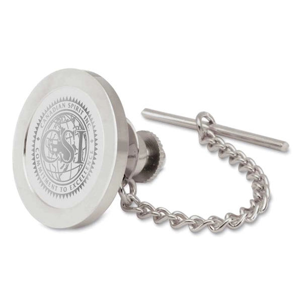 Lapel Pin with Button Chain - Lapel Pin with Button Chain - Image 1 of 1