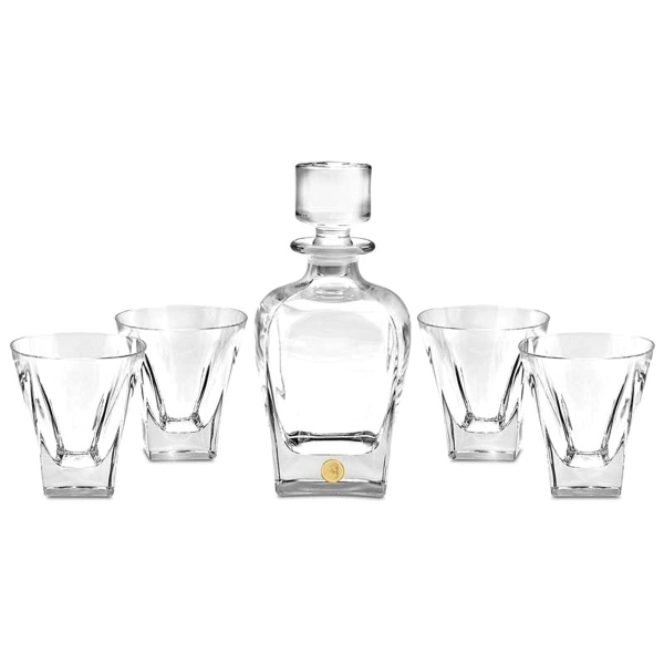 Crystal Decanter & Glasses Bar Set - Crystal Decanter & Glasses Bar Set - Image 0 of 0