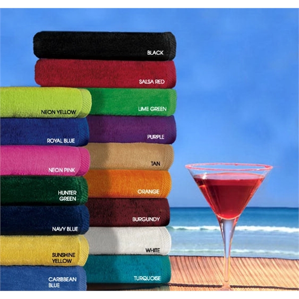 28x58 Terry Velour Beach Towel - 28x58 Terry Velour Beach Towel - Image 0 of 0