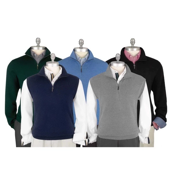 Fairway & Greene Men's Merino Quarter-Zip Windsweater - Fairway & Greene Men's Merino Quarter-Zip Windsweater - Image 4 of 5