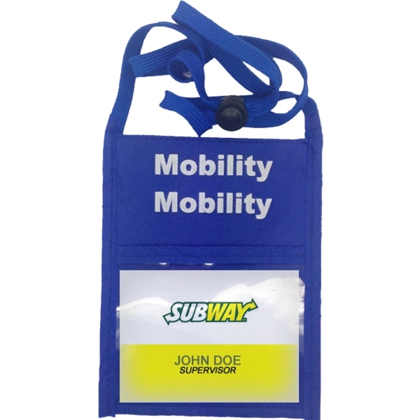 Standard Event Pouch w/ back zipper and 3/8" Lanyard - Standard Event Pouch w/ back zipper and 3/8" Lanyard - Image 0 of 6