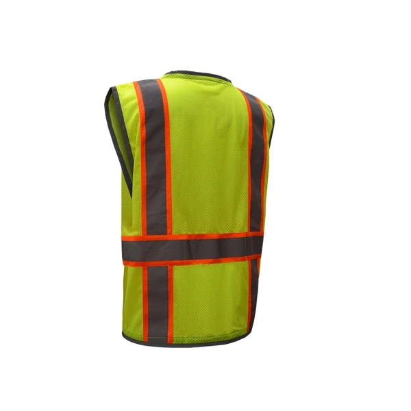 Class 2 Brilliant Heavy Duty Safety Vest - Lime - Class 2 Brilliant Heavy Duty Safety Vest - Lime - Image 1 of 3