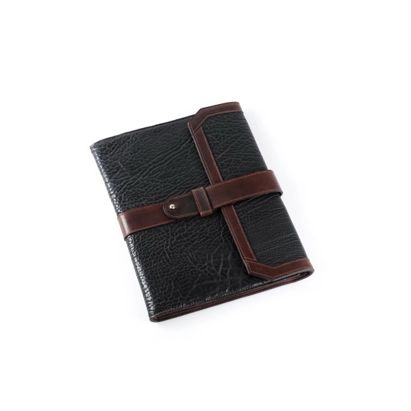 Buffalo Padfolio - Onyx with Walnut Vachetta Trim - Buffalo Padfolio - Onyx with Walnut Vachetta Trim - Image 1 of 9