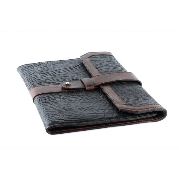 Buffalo Padfolio - Onyx with Walnut Vachetta Trim - Buffalo Padfolio - Onyx with Walnut Vachetta Trim - Image 3 of 9