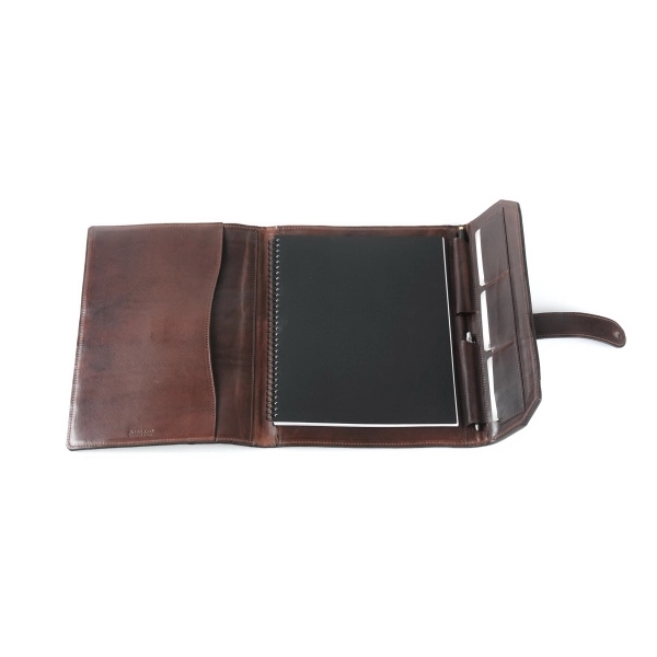 Buffalo Padfolio - Onyx with Walnut Vachetta Trim - Buffalo Padfolio - Onyx with Walnut Vachetta Trim - Image 6 of 9
