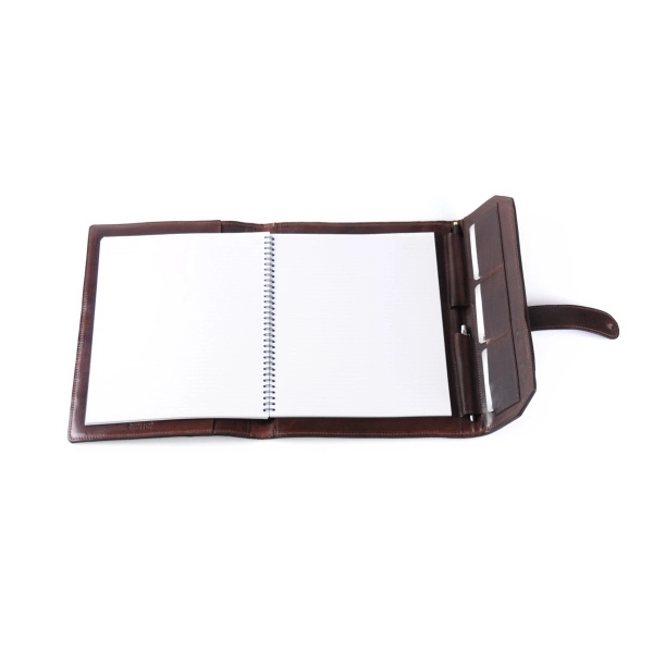 Buffalo Padfolio - Onyx with Walnut Vachetta Trim - Buffalo Padfolio - Onyx with Walnut Vachetta Trim - Image 7 of 9