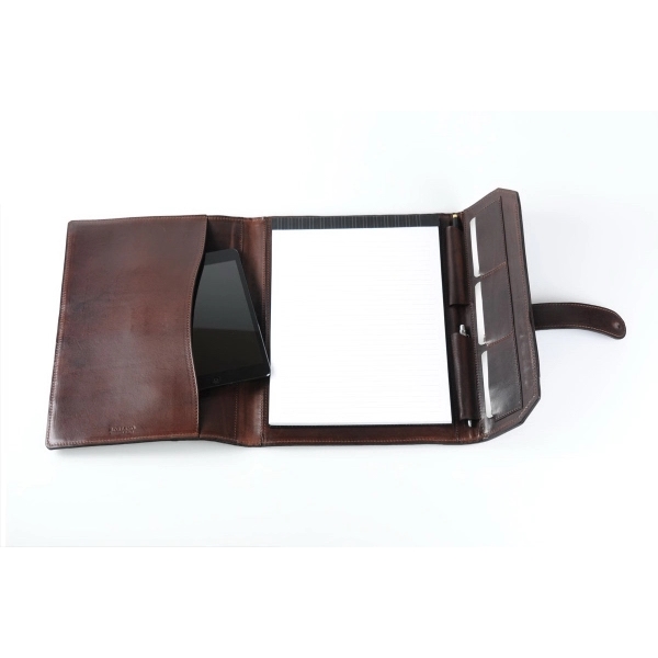 Buffalo Padfolio - Onyx with Walnut Vachetta Trim - Buffalo Padfolio - Onyx with Walnut Vachetta Trim - Image 8 of 9