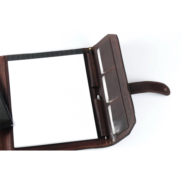 Buffalo Padfolio - Onyx with Walnut Vachetta Trim - Buffalo Padfolio - Onyx with Walnut Vachetta Trim - Image 9 of 9