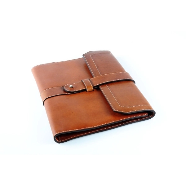 Vachetta Leather Large Padfolio - Terra - Vachetta Leather Large Padfolio - Terra - Image 2 of 10