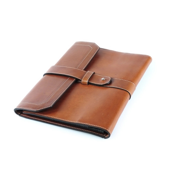 Vachetta Leather Large Padfolio - Terra - Vachetta Leather Large Padfolio - Terra - Image 3 of 10