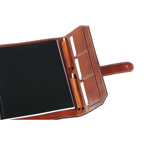 Vachetta Leather Large Padfolio - Terra - Vachetta Leather Large Padfolio - Terra - Image 9 of 10
