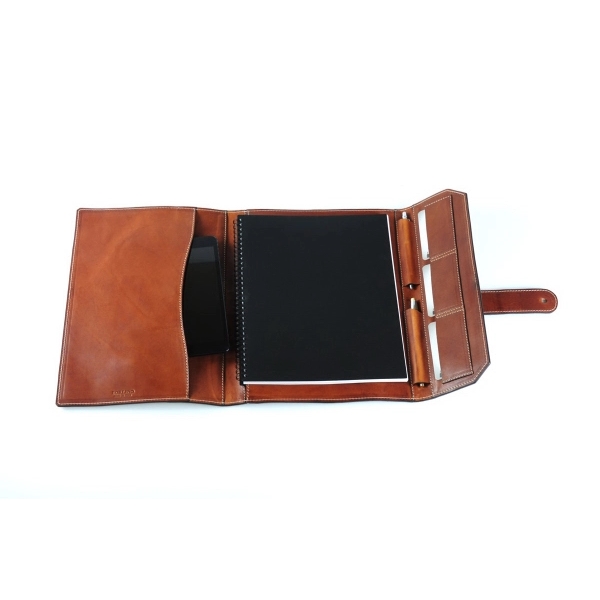 Vachetta Leather Large Padfolio - Terra - Vachetta Leather Large Padfolio - Terra - Image 10 of 10