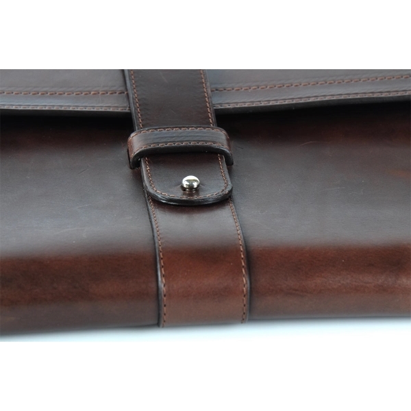 Vachetta Large Leather Padfolio - Walnut - Vachetta Large Leather Padfolio - Walnut - Image 3 of 13