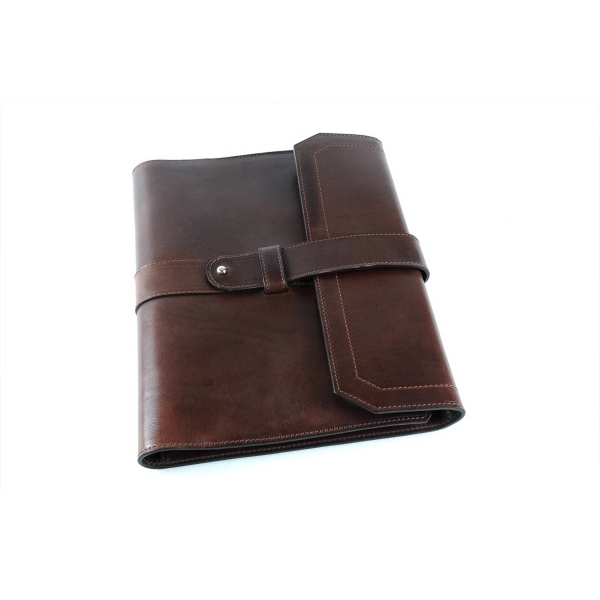 Vachetta Large Leather Padfolio - Walnut - Vachetta Large Leather Padfolio - Walnut - Image 4 of 13