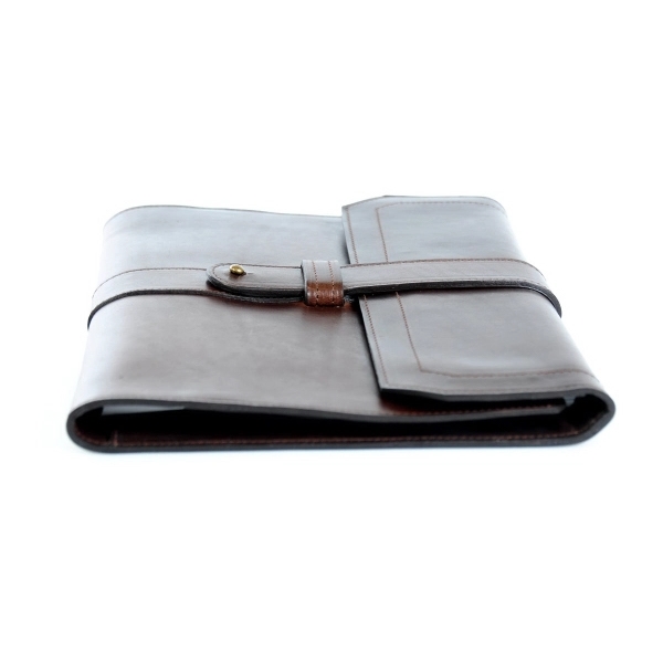 Vachetta Large Leather Padfolio - Walnut - Vachetta Large Leather Padfolio - Walnut - Image 5 of 13