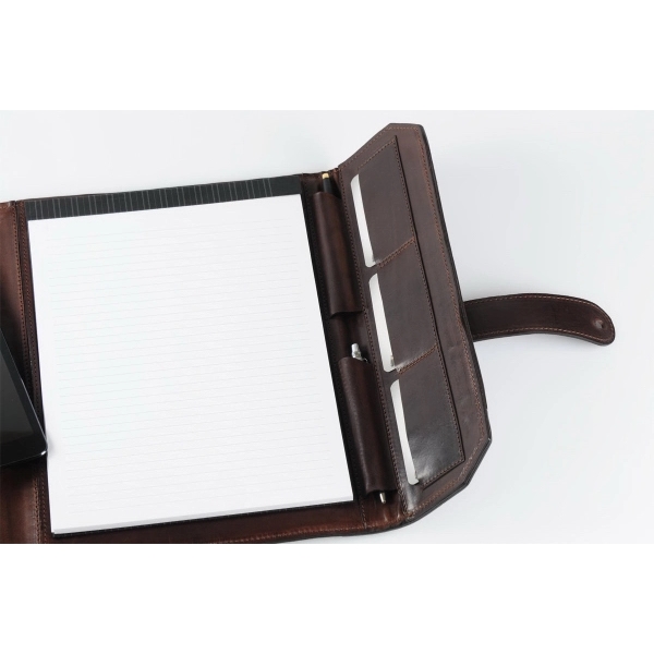 Vachetta Large Leather Padfolio - Walnut - Vachetta Large Leather Padfolio - Walnut - Image 12 of 13