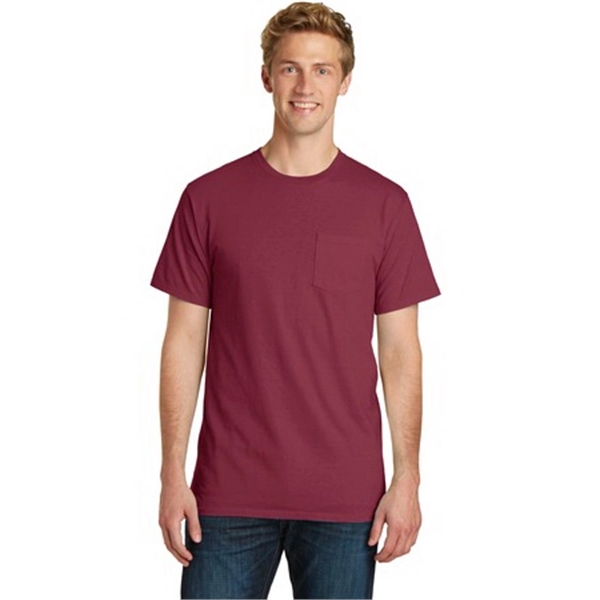 Port & Company Beach Wash Garment-Dyed Pocket Tee. - Port & Company Beach Wash Garment-Dyed Pocket Tee. - Image 3 of 45