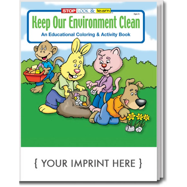 Keep Our Environment Clean Coloring and Activity Book - Keep Our Environment Clean Coloring and Activity Book - Image 0 of 1