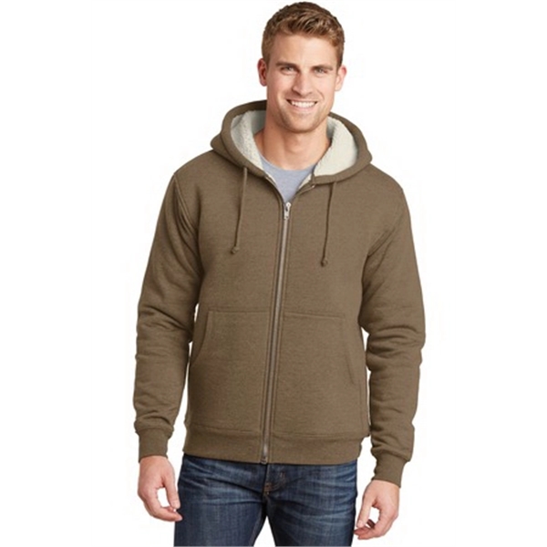 CornerStone Heavyweight Sherpa-Lined Hooded Fleece Jacket. - CornerStone Heavyweight Sherpa-Lined Hooded Fleece Jacket. - Image 1 of 20