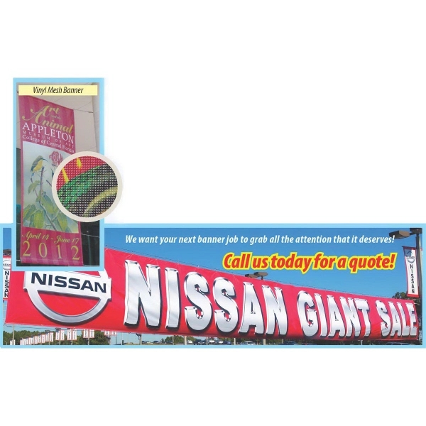 13 Oz. Custom Vinyl Matte Banner - 13 Oz. Custom Vinyl Matte Banner - Image 4 of 5