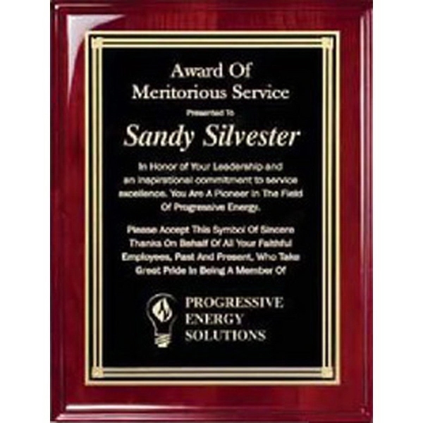 Rosewood Plaque - Rosewood Plaque - Image 0 of 1